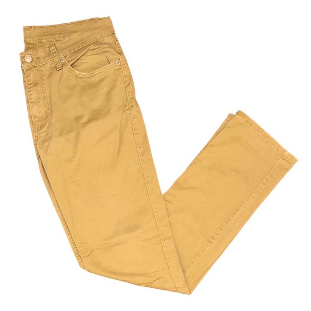 LEVI'S Men's Khaki Five Pocket Pant Beige Slim Taper 32x34 EUC